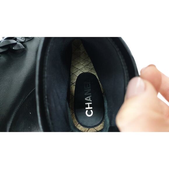 Chanel Camellia Open Toe Booties Sz.38.5 - Picture 7 of 8